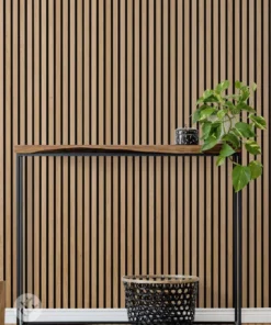In Stock Buy now, pay later Luxury American Oak Acoustic Slat Wood Wall Panels