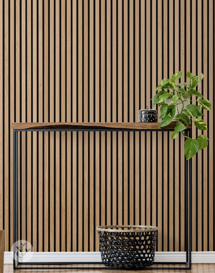 In Stock Buy now, pay later Luxury American Oak Acoustic Slat Wood Wall Panels